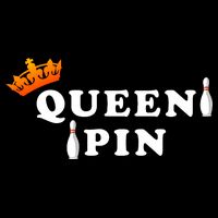 Bowling Queen Pin Flat Bill Trucker Hat