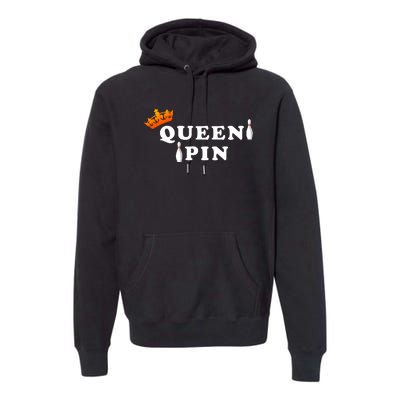 Bowling Queen Pin Premium Hoodie