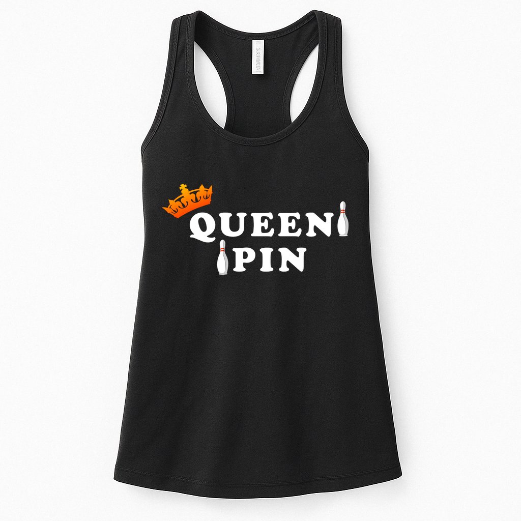 Bowling Queen Pin Womens Tank Top