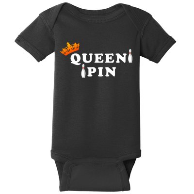 Bowling Queen Pin Baby Bodysuit