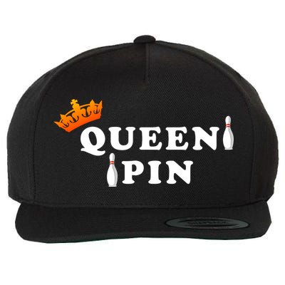 Bowling Queen Pin Wool Snapback Cap