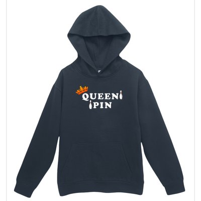 Bowling Queen Pin Urban Pullover Hoodie