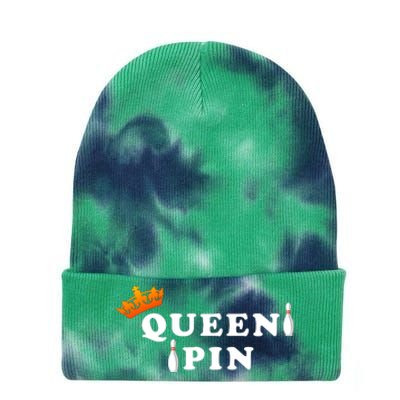 Bowling Queen Pin Tie Dye 12in Knit Beanie