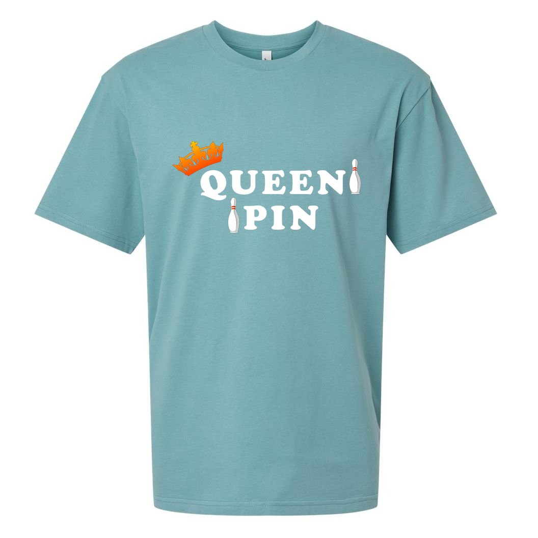 Bowling Queen Pin Sueded Cloud Jersey T-Shirt