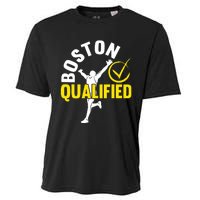 Boston Qualifier Proud Marathon Running Cooling Performance Crew T-Shirt