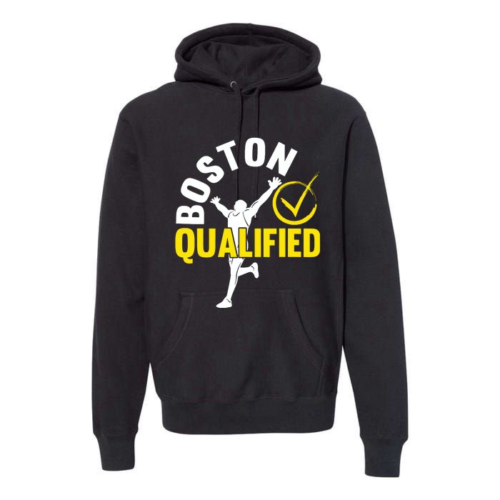 Boston Qualifier Proud Marathon Running Premium Hoodie