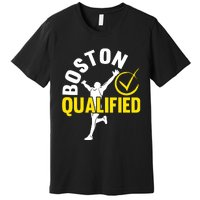 Boston Qualifier Proud Marathon Running Premium T-Shirt