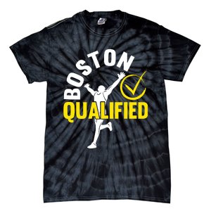 Boston Qualifier Proud Marathon Running Tie-Dye T-Shirt