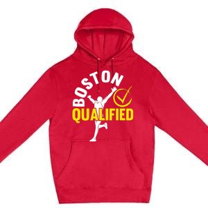 Boston Qualifier Proud Marathon Running Premium Pullover Hoodie