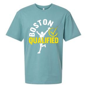 Boston Qualifier Proud Marathon Running Sueded Cloud Jersey T-Shirt