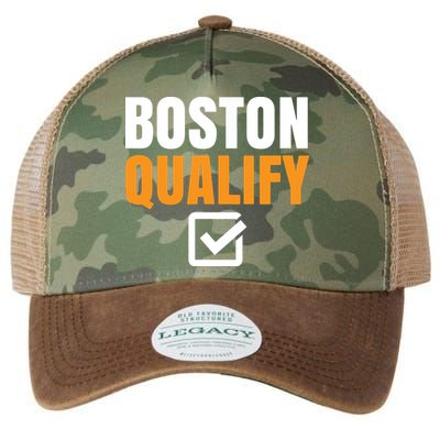 Boston Qualify Qualifier Marathon Runner Qualified T Legacy Tie Dye Trucker Hat