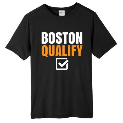 Boston Qualify Qualifier Marathon Runner Qualified T Tall Fusion ChromaSoft Performance T-Shirt