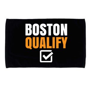 Boston Qualify Qualifier Marathon Runner Qualified T Microfiber Hand Towel