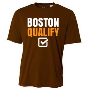 Boston Qualify Qualifier Marathon Runner Qualified T Cooling Performance Crew T-Shirt