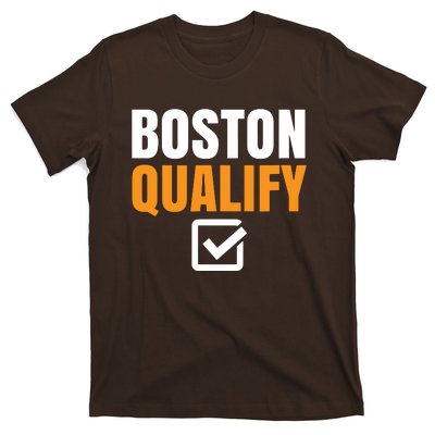 Boston Qualify Qualifier Marathon Runner Qualified T T-Shirt