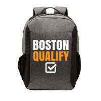 Boston Qualify Qualifier Marathon Runner Qualified T Vector Backpack