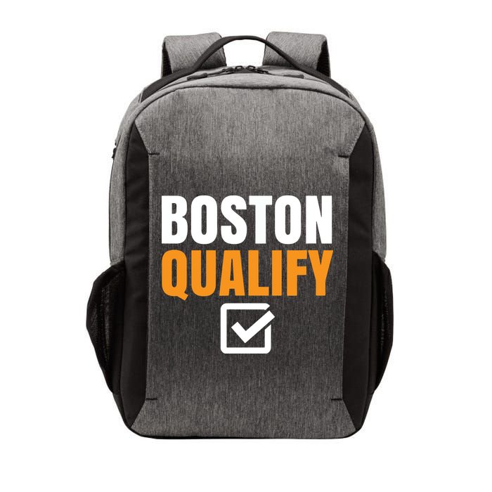 Boston Qualify Qualifier Marathon Runner Qualified T Vector Backpack