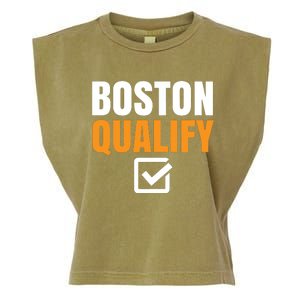 Boston Qualify Qualifier Marathon Runner Qualified T Garment-Dyed Women's Muscle Tee