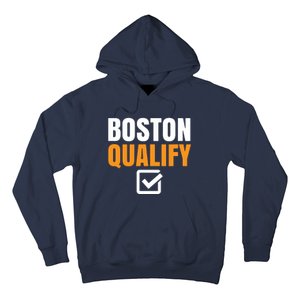 Boston Qualify Qualifier Marathon Runner Qualified T Hoodie