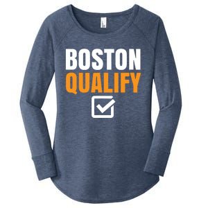 Boston Qualify Qualifier Marathon Runner Qualified T Women's Perfect Tri Tunic Long Sleeve Shirt