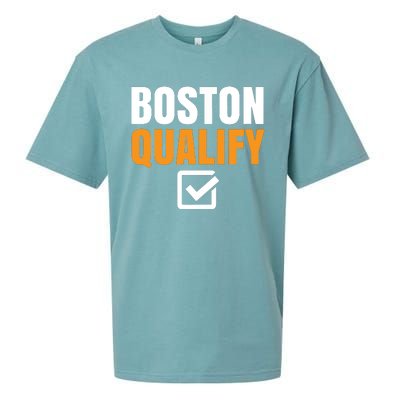 Boston Qualify Qualifier Marathon Runner Qualified T Sueded Cloud Jersey T-Shirt