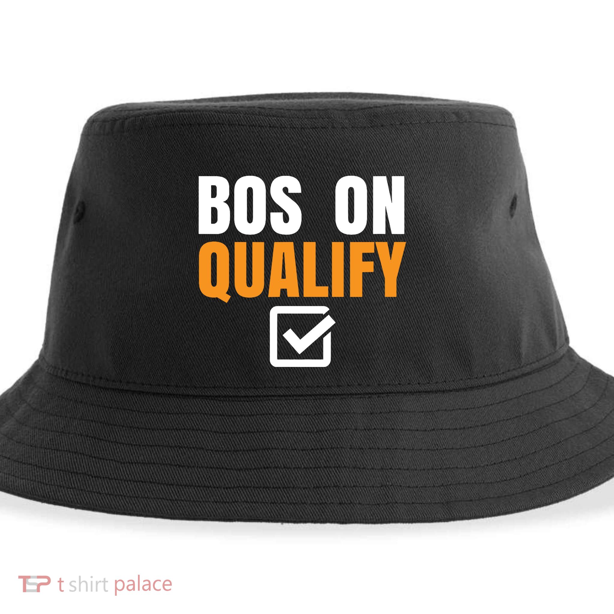 Boston Qualify Qualifier Marathon Runner Qualified Sustainable Bucket Hat