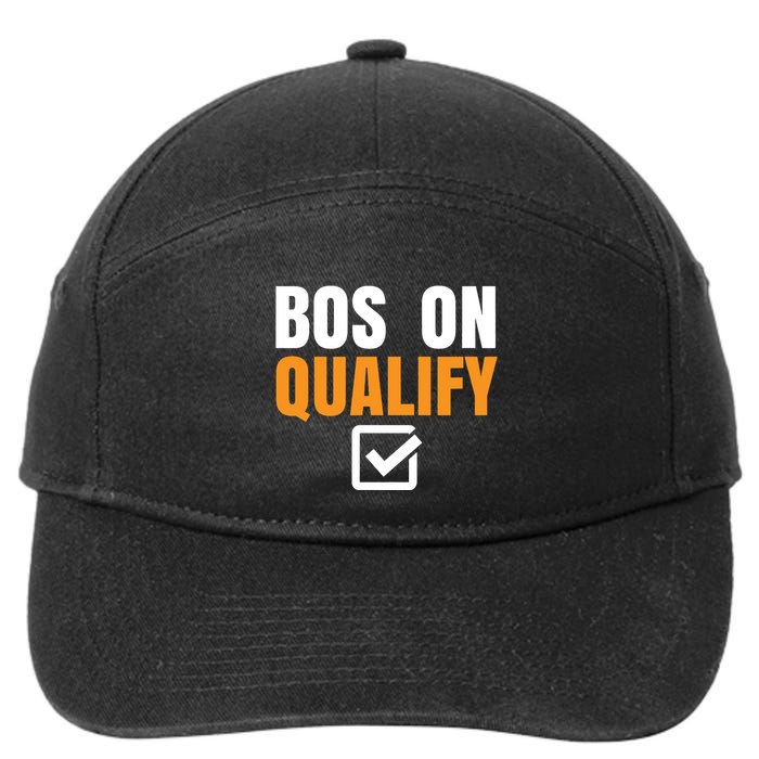 Boston Qualify Qualifier Marathon Runner Qualified 7-Panel Snapback Hat