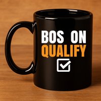Boston Qualify Qualifier Marathon Runner Qualified 11oz C Handle Ceramic Mug