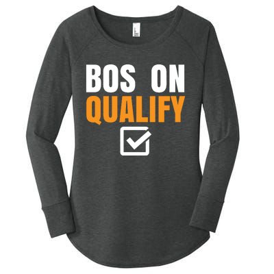 Boston Qualify Qualifier Marathon Runner Qualified Women's Perfect Tri Tunic Long Sleeve Shirt