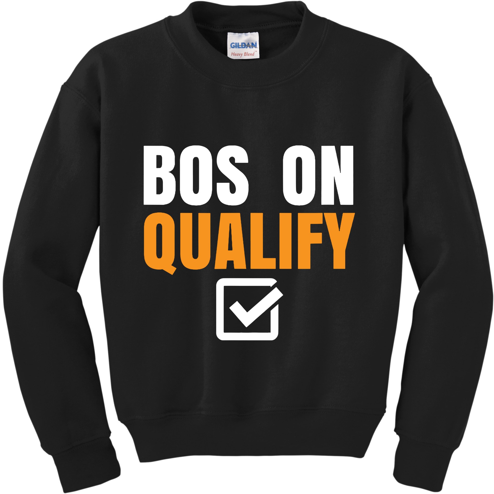 Boston Qualify Qualifier Marathon Runner Qualified Kids Sweatshirt