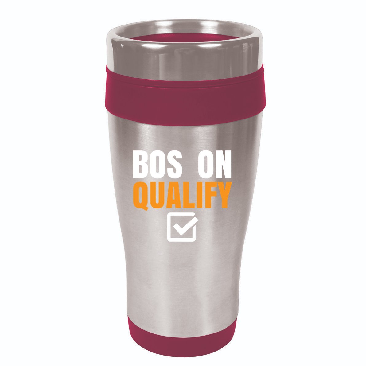 Boston Qualify Qualifier Marathon Runner Qualified 16oz Travel Tumbler