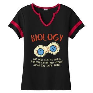 Biology Quote Study Organism Genetics Science Microbiologist Ladies Halftime Notch Neck Tee