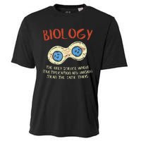 Biology Quote Study Organism Genetics Science Microbiologist Cooling Performance Crew T-Shirt