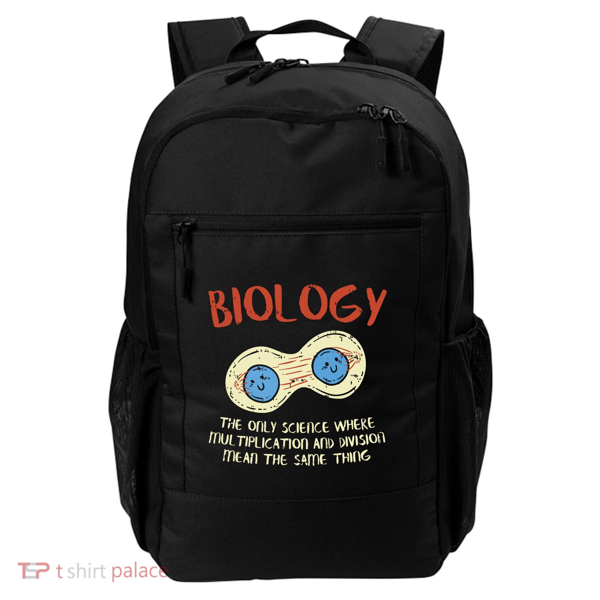 Biology Quote Study Organism Genetics Science Microbiologist Daily Commute Backpack