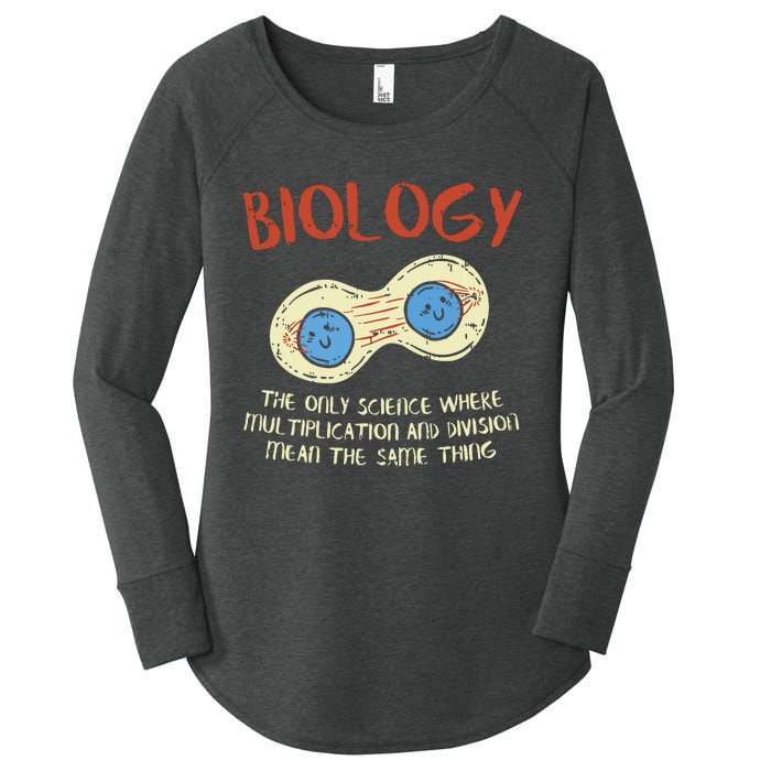 Biology Quote Study Organism Genetics Science Microbiologist Women's Perfect Tri Tunic Long Sleeve Shirt