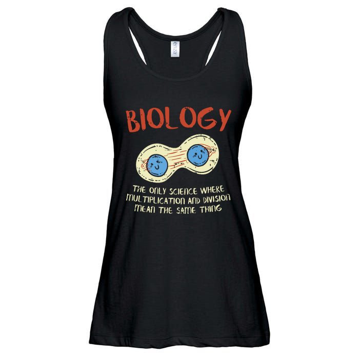 Biology Quote Study Organism Genetics Science Microbiologist Ladies Essential Flowy Tank