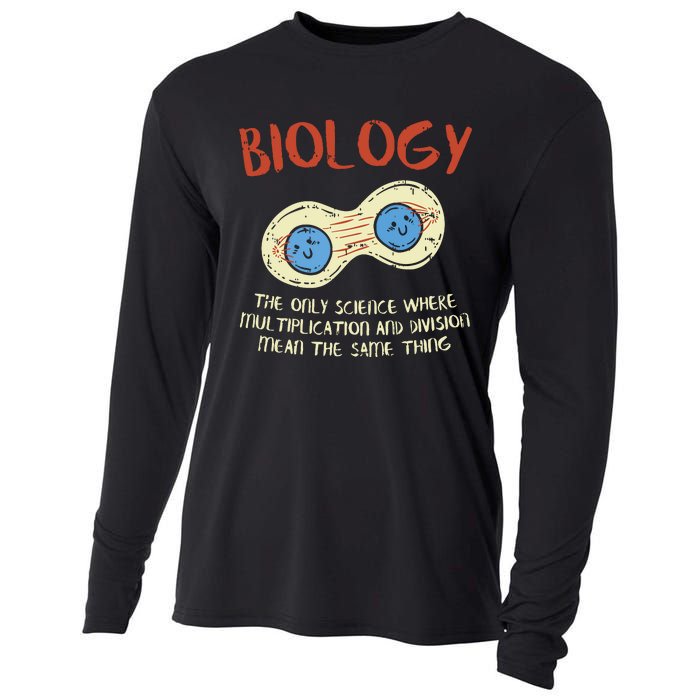 Biology Quote Study Organism Genetics Science Microbiologist Cooling Performance Long Sleeve Crew