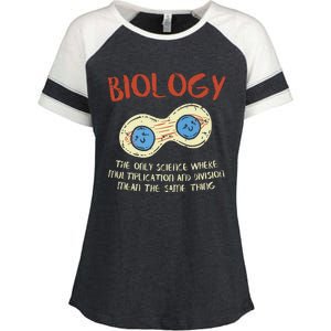 Biology Quote Study Organism Genetics Science Microbiologist Enza Ladies Jersey Colorblock Tee