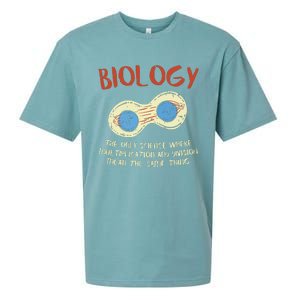 Biology Quote Study Organism Genetics Science Microbiologist Sueded Cloud Jersey T-Shirt