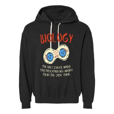 Biology Quote Study Organism Genetics Science Microbiologist Garment-Dyed Fleece Hoodie