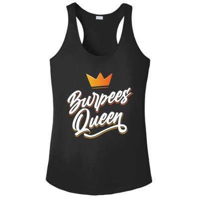 Burpees Queen Sport Workout Fitness Training Burpee Fan Great Gift Ladies PosiCharge Competitor Racerback Tank