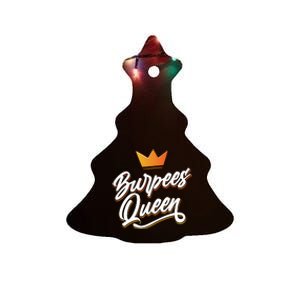 Burpees Queen Sport Workout Fitness Training Burpee Fan Great Gift Ceramic Tree Ornament