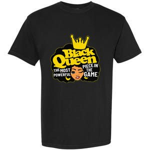 Black Queen The Most Powerful Piece In The Game African Afro Garment-Dyed Heavyweight T-Shirt