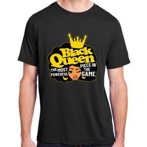 Black Queen The Most Powerful Piece In The Game African Afro Adult ChromaSoft Performance T-Shirt