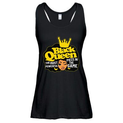 Black Queen The Most Powerful Piece In The Game African Afro Ladies Essential Flowy Tank