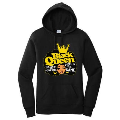 Black Queen The Most Powerful Piece In The Game African Afro Women's Pullover Hoodie