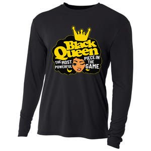 Black Queen The Most Powerful Piece In The Game African Afro Cooling Performance Long Sleeve Crew