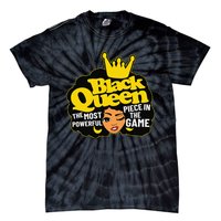 Black Queen The Most Powerful Piece In The Game African Afro Tie-Dye T-Shirt