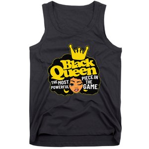 Black Queen The Most Powerful Piece In The Game African Afro Tank Top