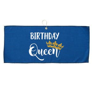 Birthday Queen Tiara Crown 21 30 40 50 Birthday Gift Large Microfiber Waffle Golf Towel